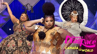 All Of Silky Nutmeg Ganache Runway Looks From Canada's Drag Race Vs The World🌎