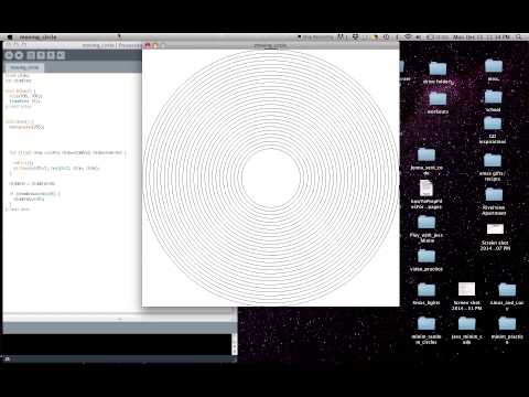 shrinking circle