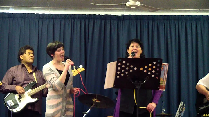Place in the Choir. Janice and Libby.