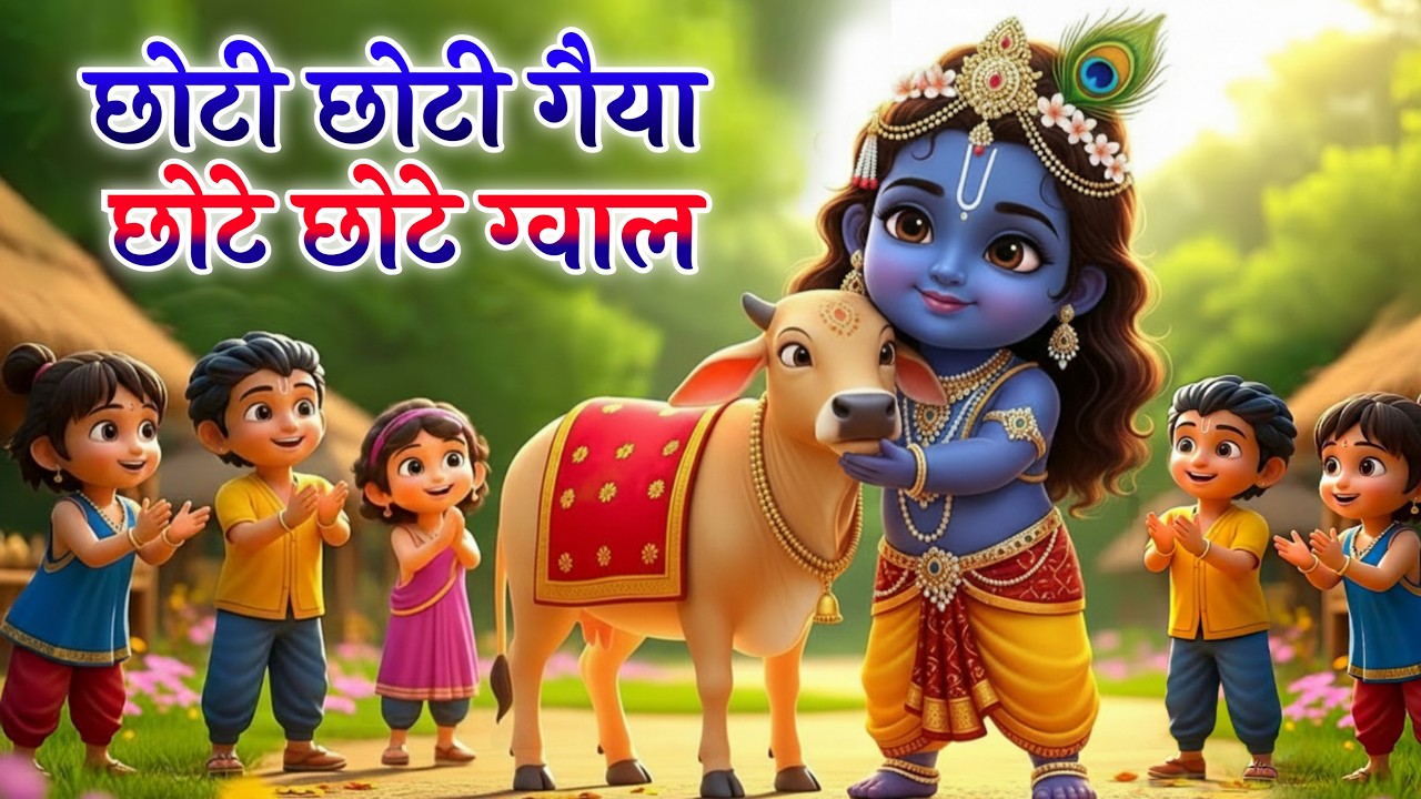 Choti Choti Gaiya, Chote Chote Gwal | छोटी छोटी गैया | #Little Krishna Bhajan - Krishna Bal Leela