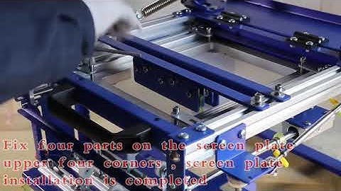 Curved Screen Printer Setup