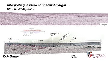 Interpreting a rifted continental margin - on a seismic profile