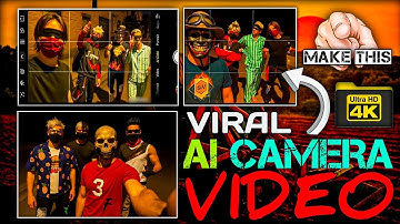How To Make AI Camera Video 📸😱 Like @BONEX4_FF and @moizffyt😎  ONLY 4 MINUTES 🤫 EDITING TUTORIAL ☠️