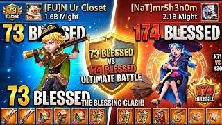 Lords mobile :War of wonders 73 blessed Vs 174 blessed  was the battle worth it ? screenshot 3