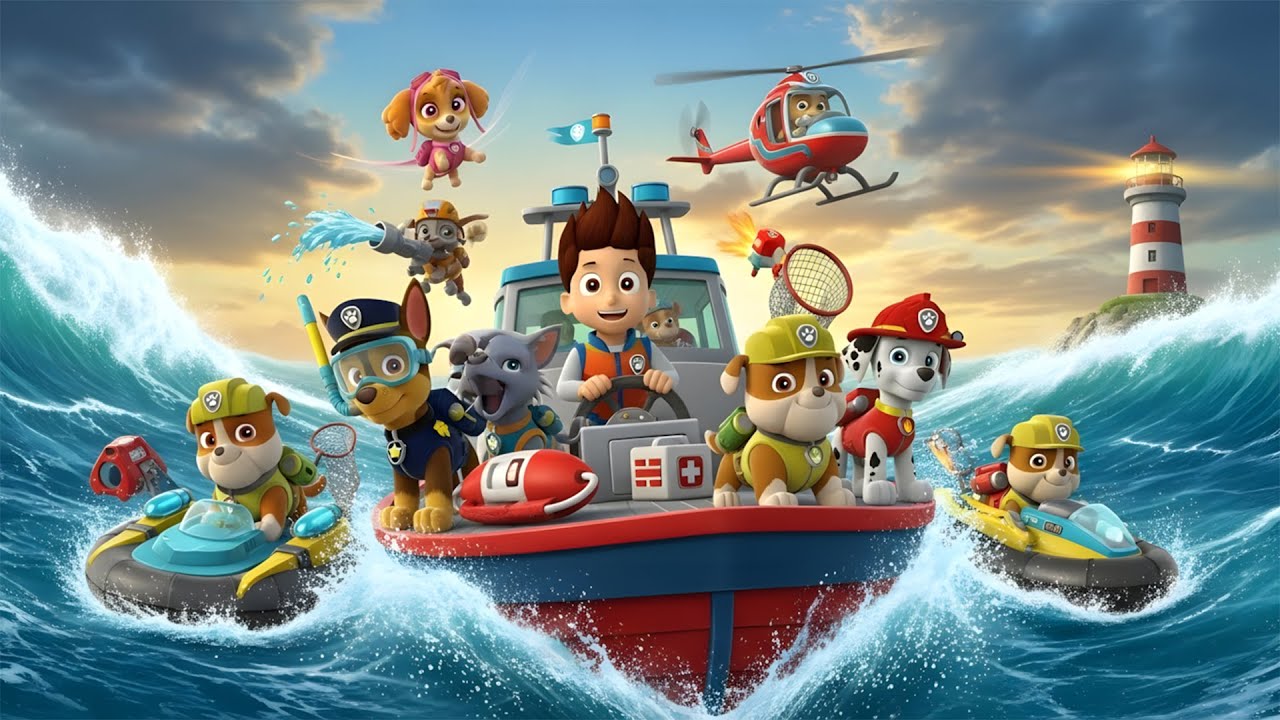 PAW Patrol Ocean Rescue Heroes – A Brave Adventure Across Waves, Winds, and Adventure Bay!