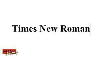 The History of Times New Roman