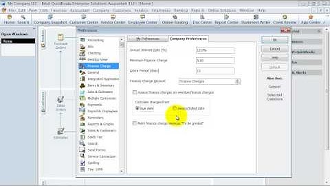 QuickBooks Training - Finance Charges