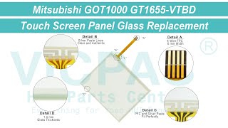 Mitsubishi GOT1000 GT1655-VTBD Touch Screen Repair