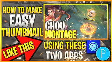 HOW TO MAKE EASY THUMBNAIL FOR MOBILE LEGENDS | PIXELLAB + PS TOUCH CC