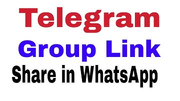 Telegram Group Ke Link ko Kaise Share kare |  How to Share Telegram Group Link in WhatsApp