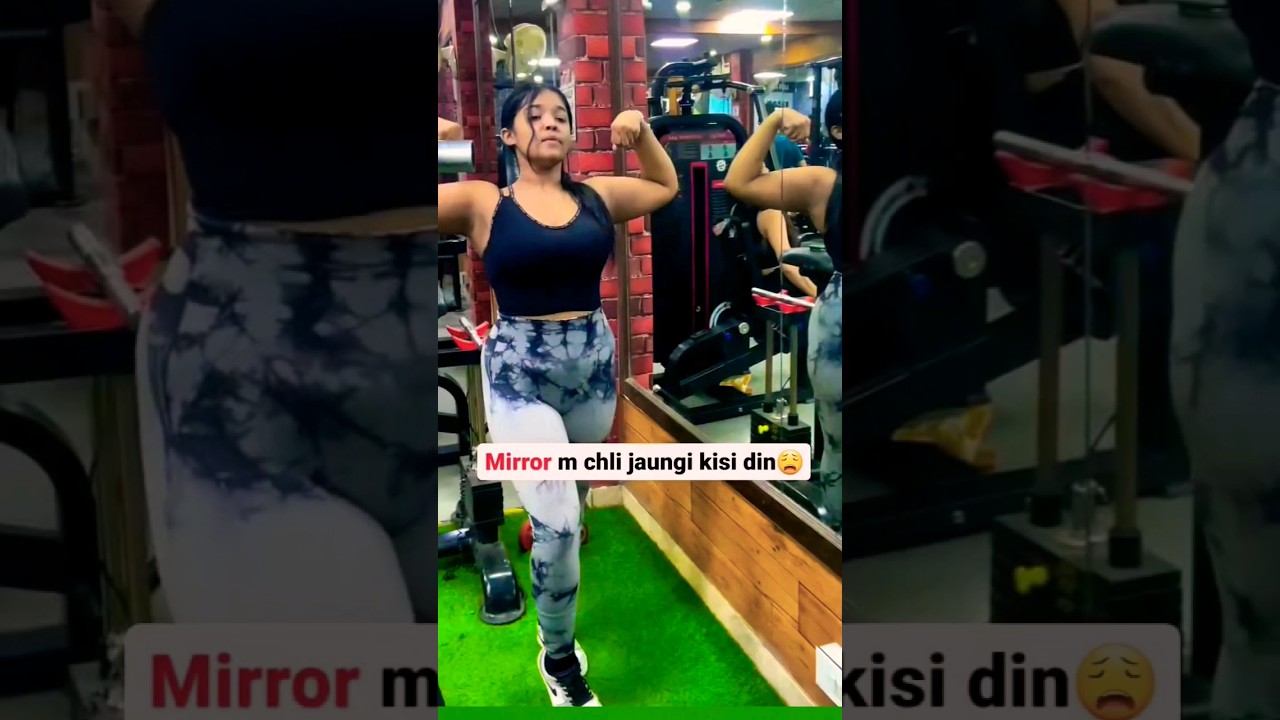 Flex On The Mirror || gym workout women... 