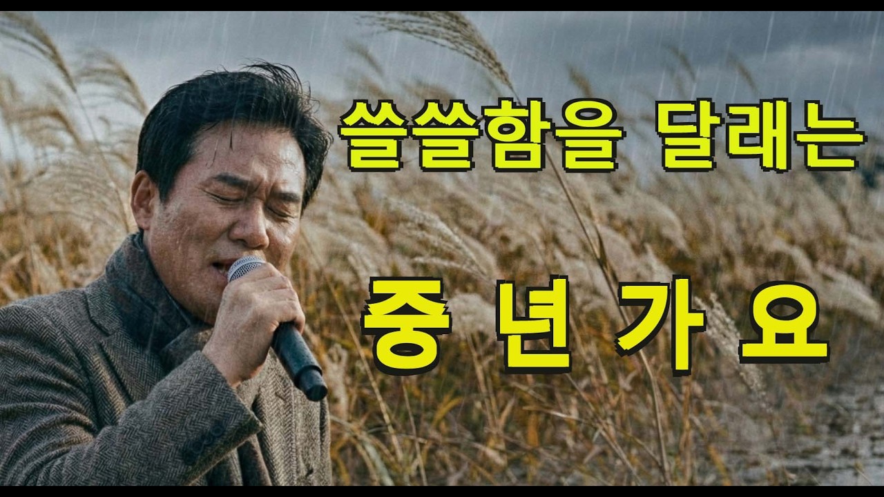 중년가요, ASMR, 중년음악, 외로울때, 쓸쓸할때, 중년 카페음악, 영상음악, Popular songs, middle-aged songs, heartbreaking songs