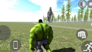 Hulk vs giant Godzilla ultimate fight 😱 Indian bike driving 3D