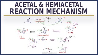 Acetal and Hemiacetal Formation Reaction Mechanism From Aldehydes and Ketones