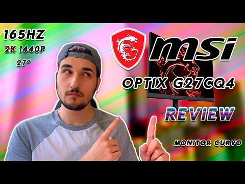 Review MSI OPTIX G27CQ4 en ESPAÑOL | Monitor GAMING CURVO (1440p 165Hz 1ms) | Titus F