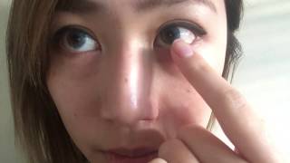 Solotica Hidrocor Grafite Lenses On Asian Dark Eyes - Prescription