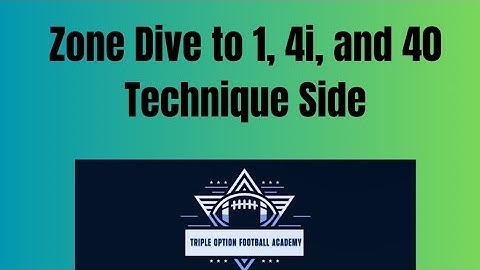Zone Dive to 1, 4i, and 40 Technique Side
