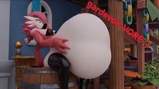 Gardevoir Levels Up! | vore animation + digestion