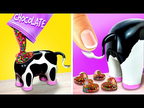 Chocolate Hearts From a Cow?🤯🐄 Best Food Diys and Ideas