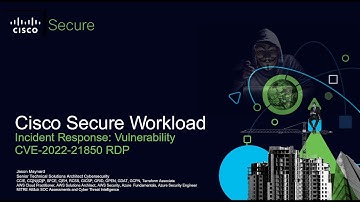Cisco Secure Workload: Incident Response: Vulnerability RDP Client