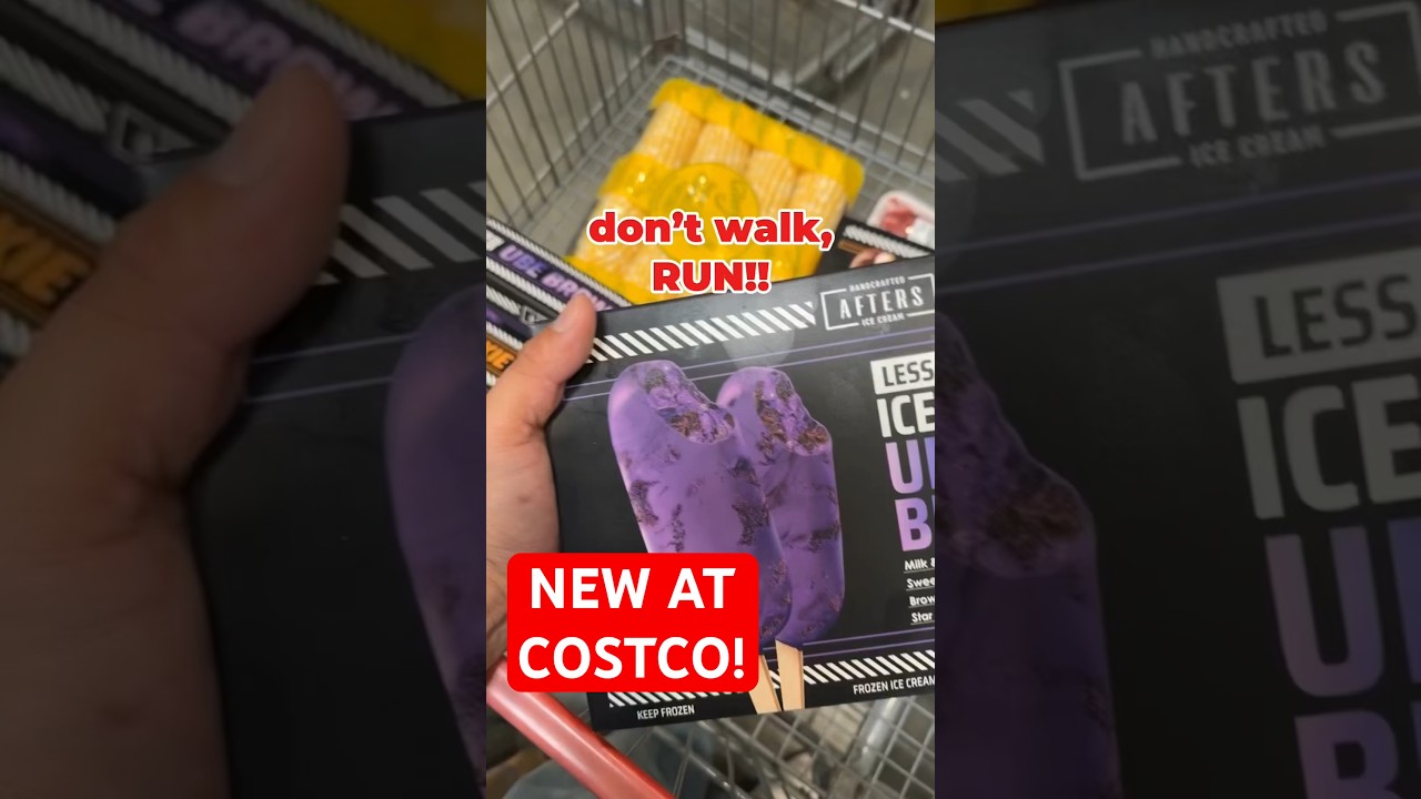 NEW UBE BROWNIE and COOKIE BUTTER Afters Ice Cream at Costco! 
