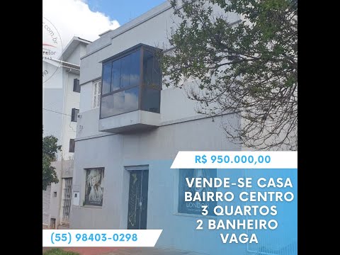 Vídeo do imóvel — 🏠👨‍👩‍👧Adquira casa no Bairro Centro - Ijuí RS , Contendo 3 quartos e demais dependências. WhatsApp (55) 98403-0298📲