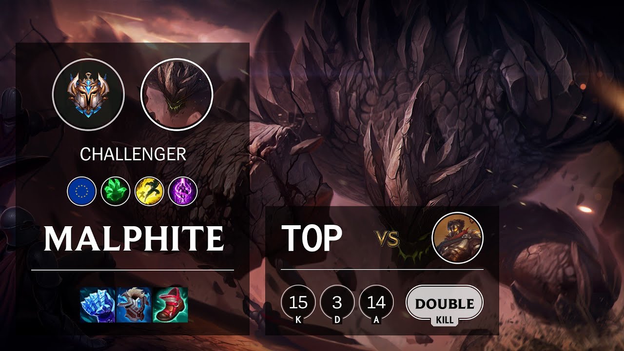 Malphite Top vs Viktor - EUW Challenger Patch 11.24