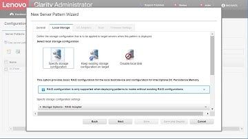 How to create server patterns for Intel® Optane™ DC Persistent Memory Module provisioning on LXCA