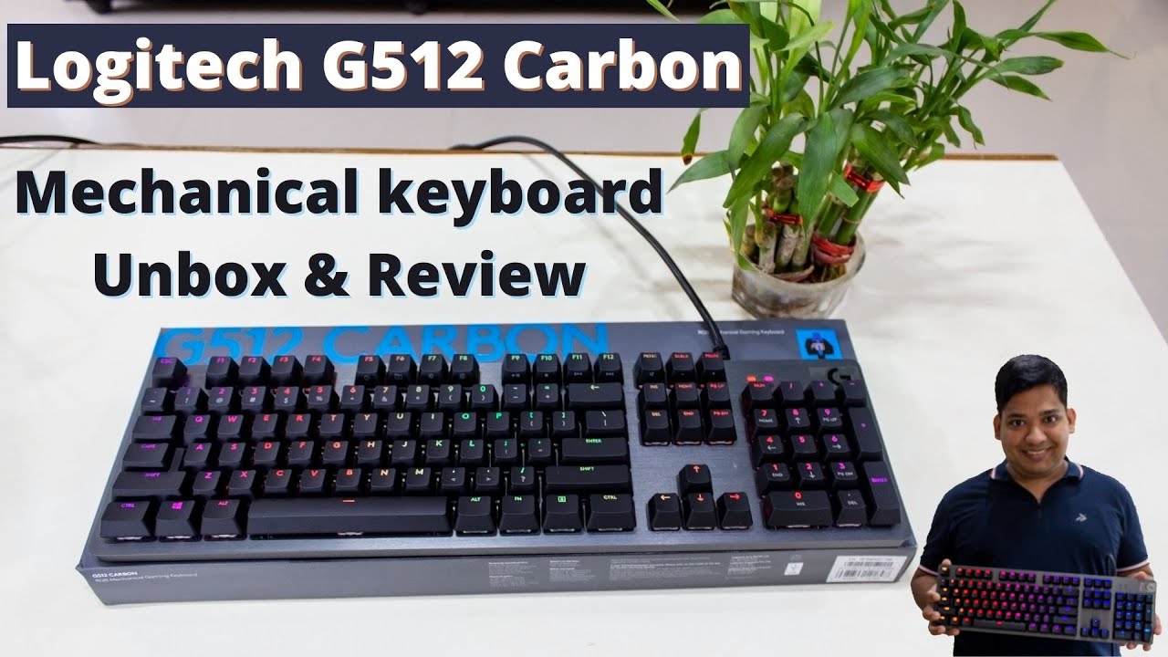 Logitech G512 REVIEW Mechanical Gaming Keyboard NEW Carbon GX Blue Switch 