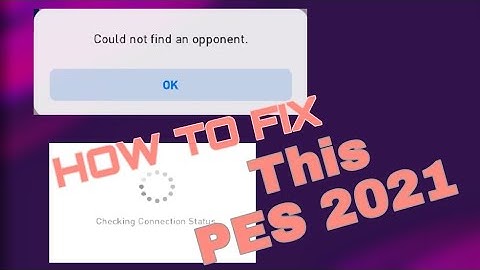 Online Match Problem Fix PES 2021