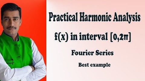 Compute the first two harmonics of the Fourier series in the interval 0,2π