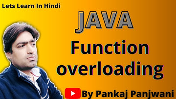 Function Overloading in Java By Pankaj Panjwani(YCT Academy) | Hindi
