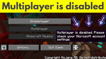 Fix minecraft multiplayer is disabled please check your microsoft account settings
