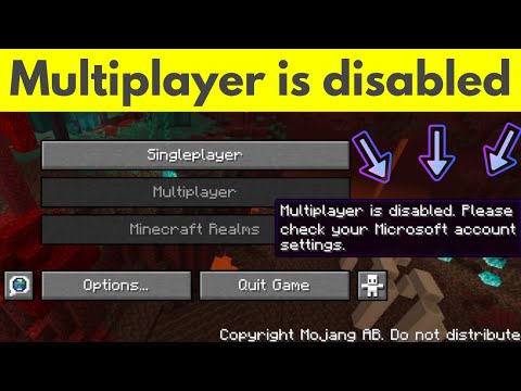 Fix minecraft multiplayer is disabled please check your microsoft account settings 2022