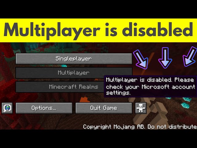 Why can't I play Minecraft multiplayer? - Microsoft Community