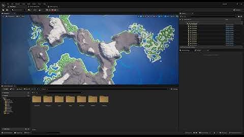 ue5,  procedural world generator, multi cored example prototype