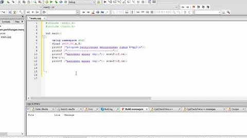Program Menghitung Rumus  E=mc2 menggunakan C++