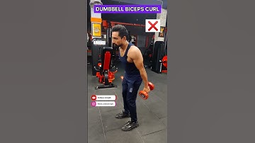 How To Do Dumbbell Biceps Curl Standing #shorts  How To Do Dumbbell Curls Properly