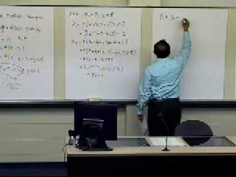 Chapter 08.03: Lesson: Midpoint method: Runge Kutta Second Order Method: Example