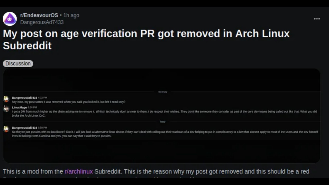 Is Arch Linux CENSORING Users? (The Systemd Scandal) - YouTube