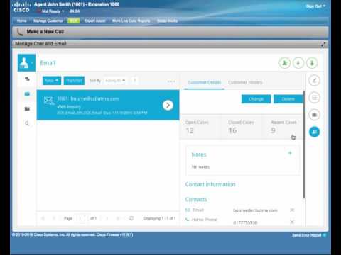 Cisco Enterprise Chat and Email Feature