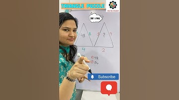 TRIANGLE PUZZLE👻#maths #shortsfeed #viral #puzzle #brainteasers #shorts