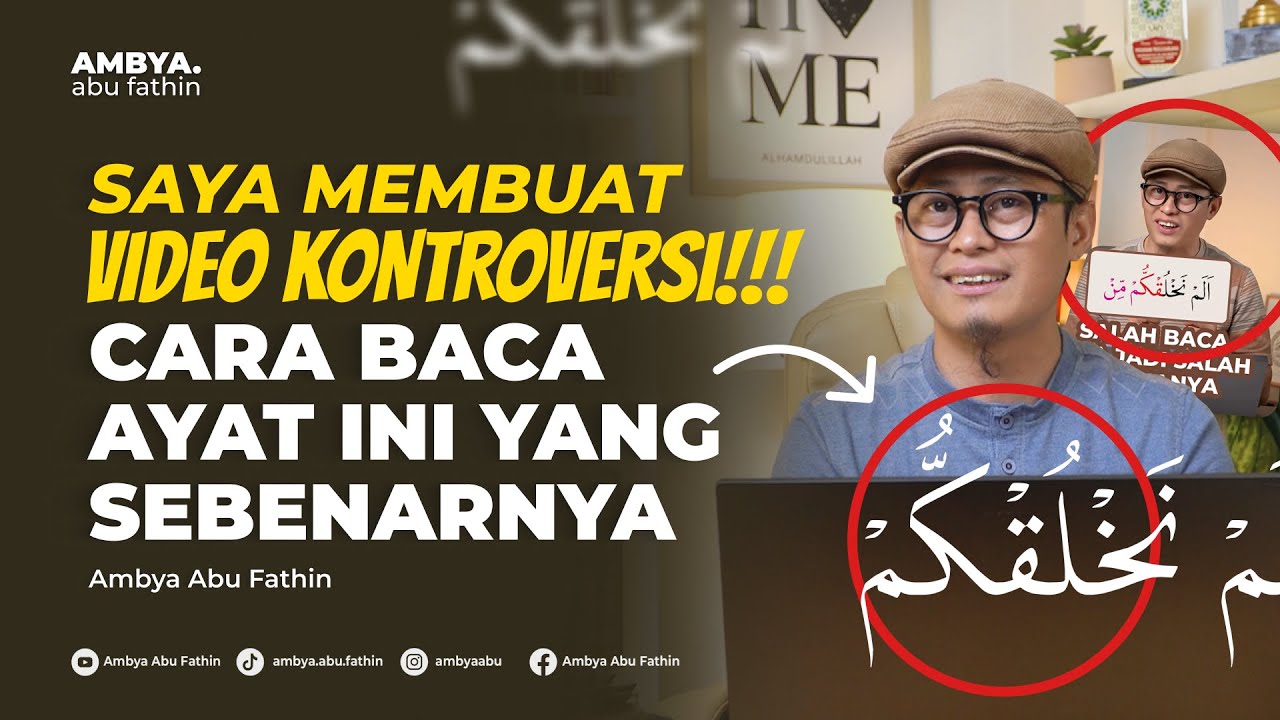 VIRAL! PERDEBATAN TENTANG CARA BACA AYAT INI أَلَمْ نَخْلُقكُّم