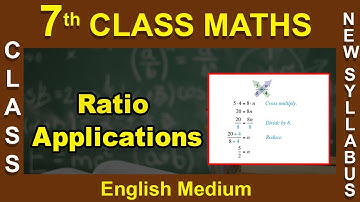 7st Class || English Medium || Maths || Ratio Applications || 2020 New Syllabus || Digital Teacher
