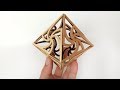 Scroll saw 3D fretwork - octahedron Scroll saw 3D fretwork - octahedron