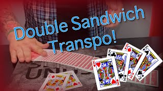 Double Sandwich Transpo | Card Magic By JC Wagner!