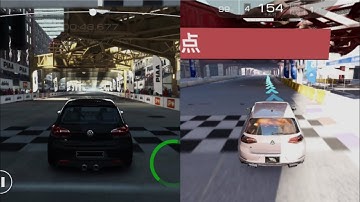 GRID Autosport Mobile vs Racing Master (Peak Speed) - Comparison 2 Golf R