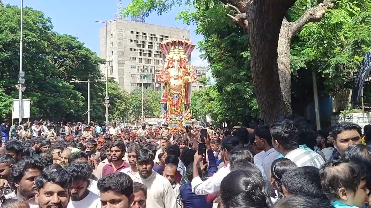 Khairathabad Ganesh Nimarjanam 2025 || Khairathabad Ganesh shobhayatra Hyd 