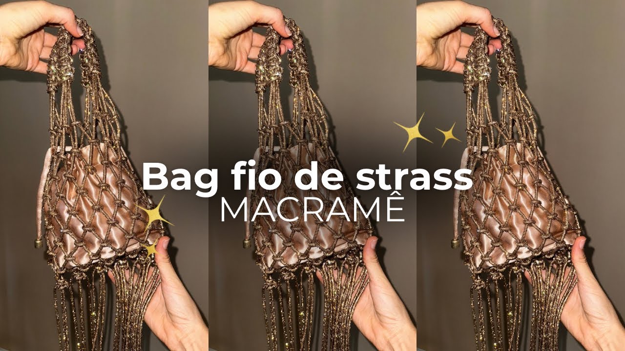 Bolsa de Macramê Simples | Passo a Passo para Iniciantes