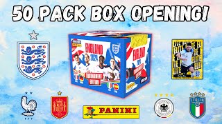 50 PACKS! Panini England 2024 Tournament Edition Sticker box opening! 300 STICKERS